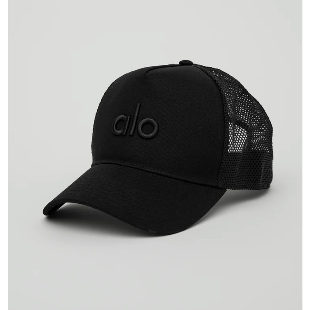 ALO Yoga Black Mesh Cap